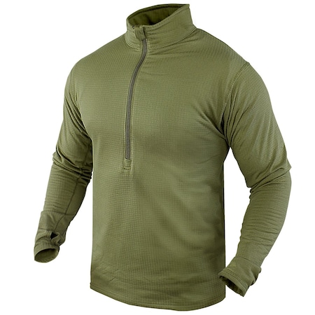 Condor Outdoor Products BASE II ZIP PULLOVER, OLIVE DRAB, M 603-001-M